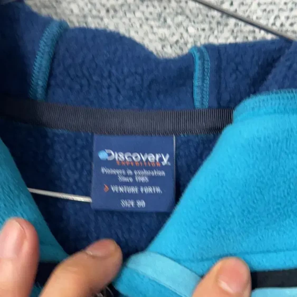 디스커버리 로고 기모 여성 기능성 후드집업 90 상품이미지3