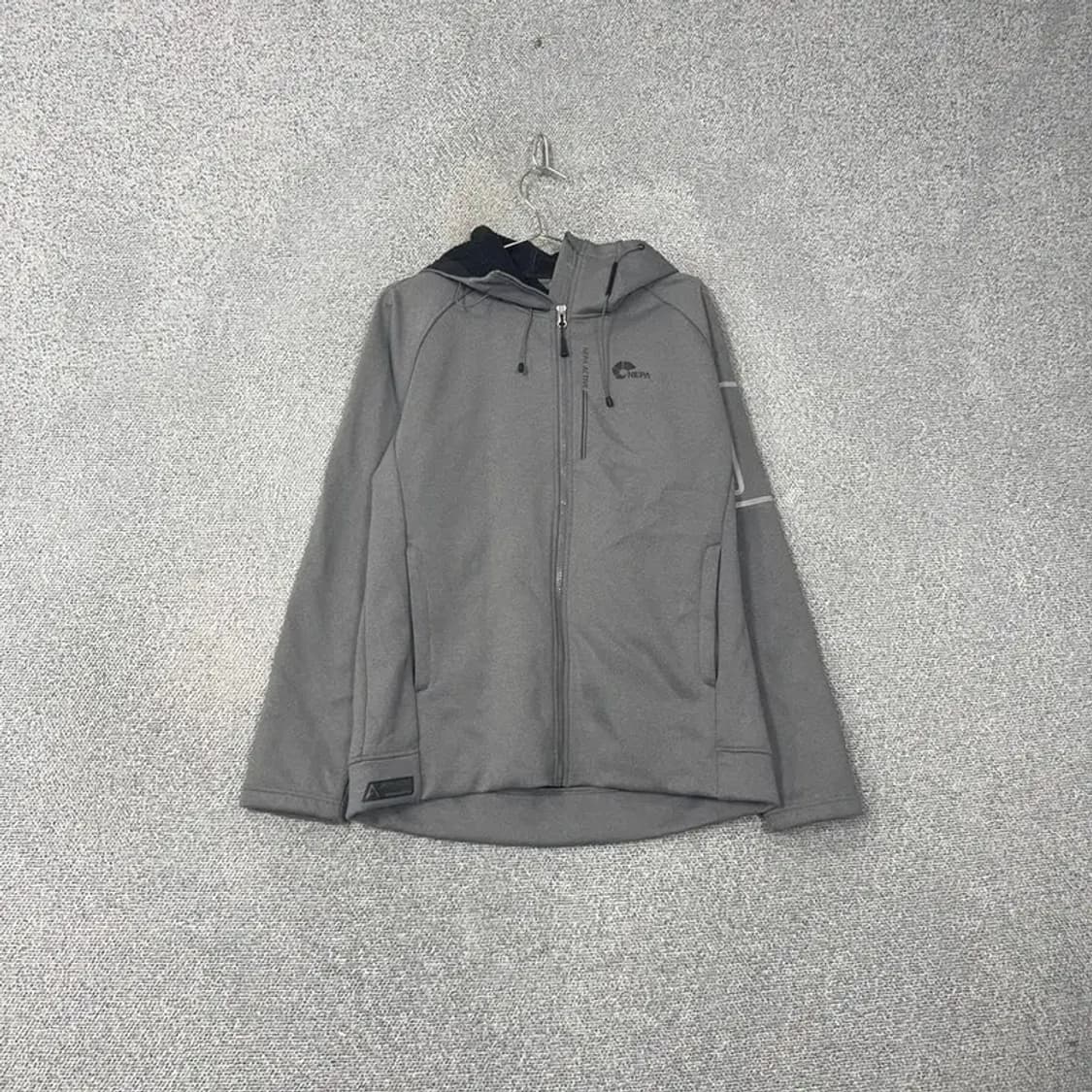 네파 그레이 로고 기능성 후드집업 L 상품이미지1