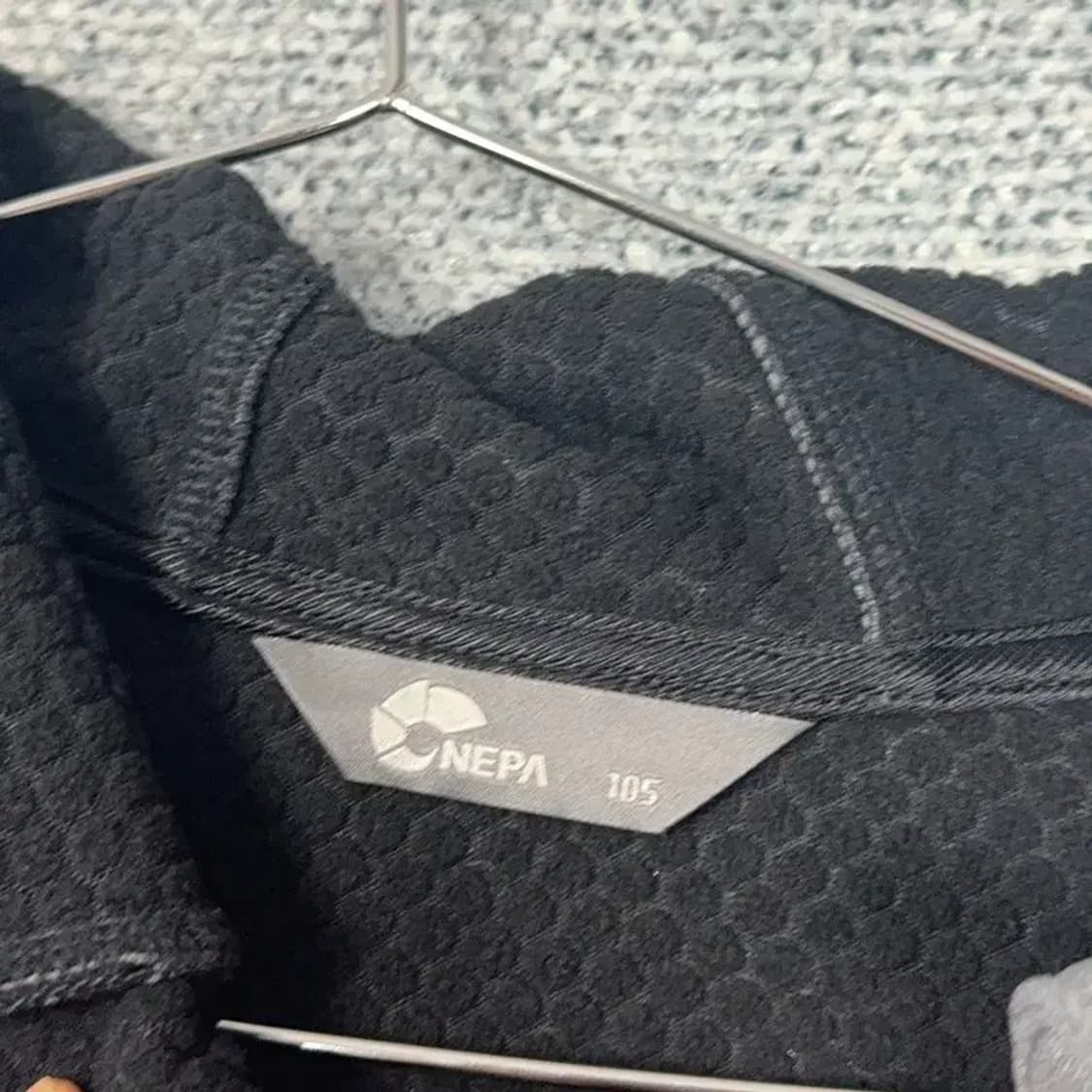 네파 그레이 로고 기능성 후드집업 L 상품이미지3