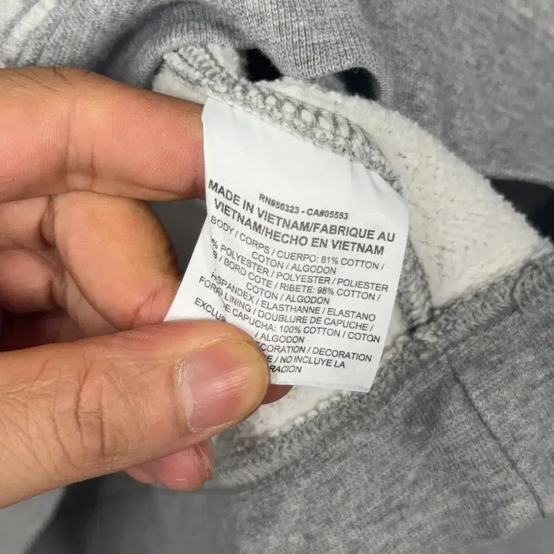 나이키 라이트 그레이 로고 스우시 캐주얼 후드티 M 상품이미지4