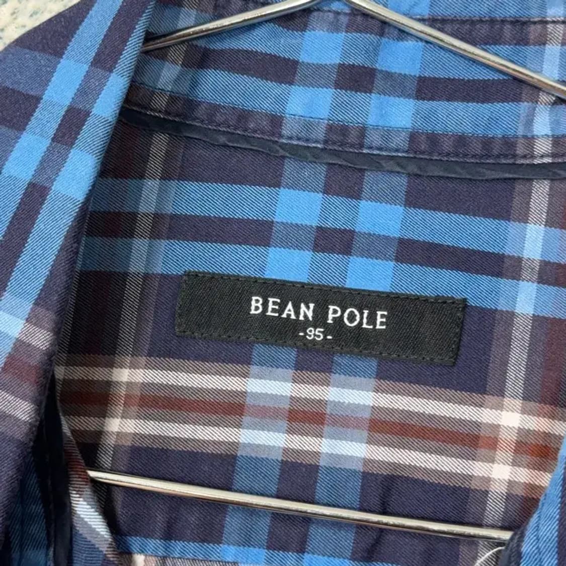 빈폴 여성 캐주얼 블루 체크 셔츠 남방 95 상품이미지3