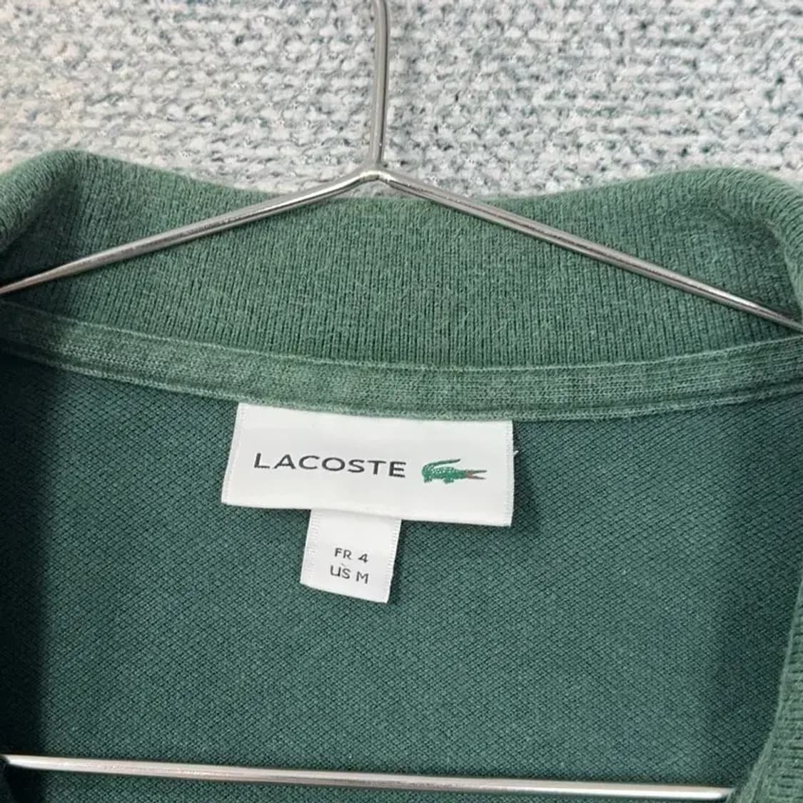 라코스테 로고 그린 긴팔 카라티 M 상품이미지3