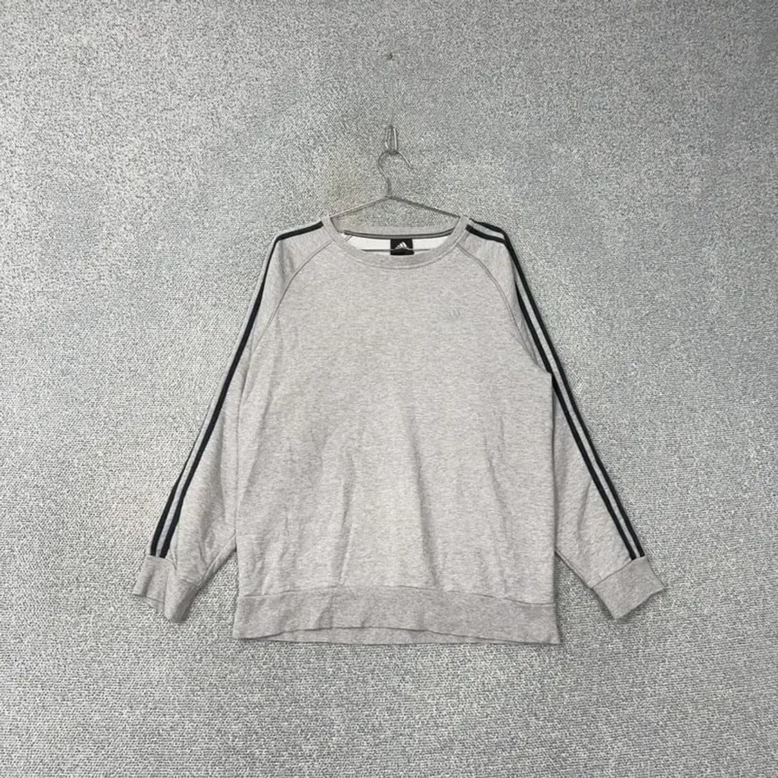 아디다스 삼선 그레이 맨투맨 110 상품이미지1