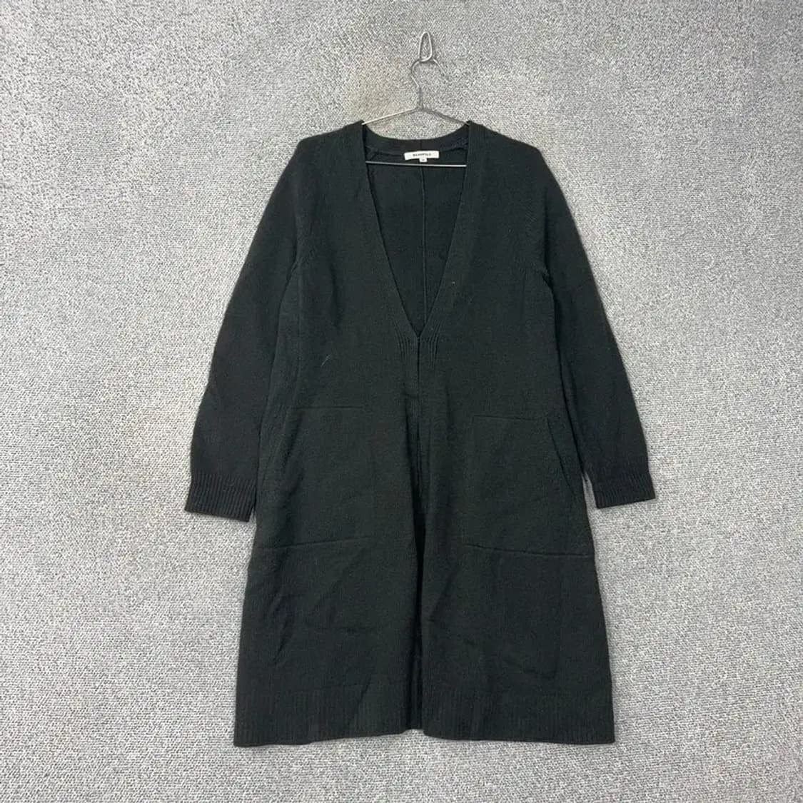 빈폴 블랙 빅사이즈 캐시미어 울 니트 브이넥 원피스 S 상품이미지1