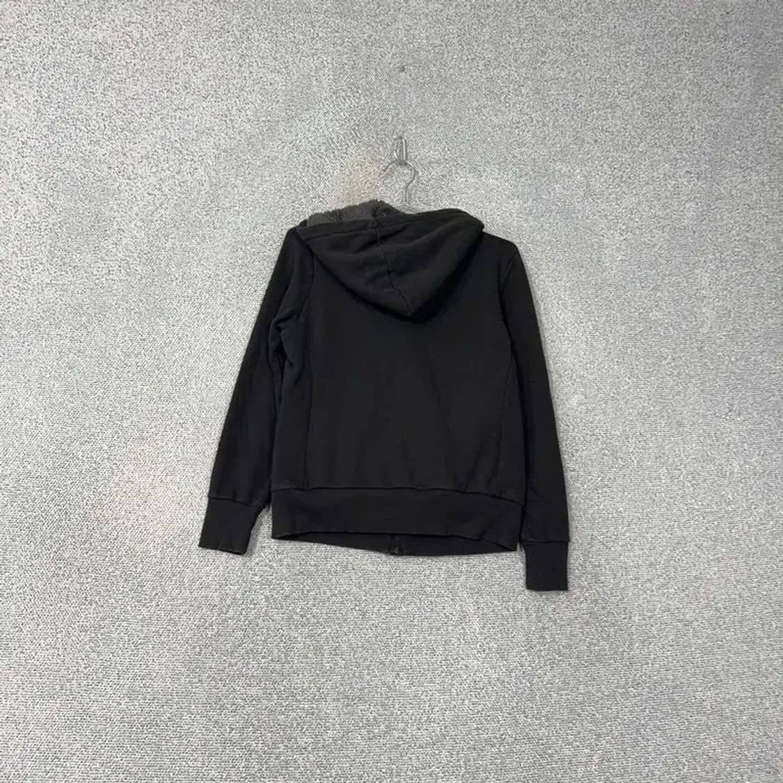 유니클로 블랙 보아털 후드집업 M 상품이미지2