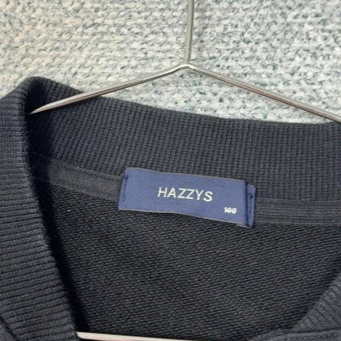 해지스 블랙 캐주얼 남성 버튼 코튼 맨투맨 100 상품이미지3