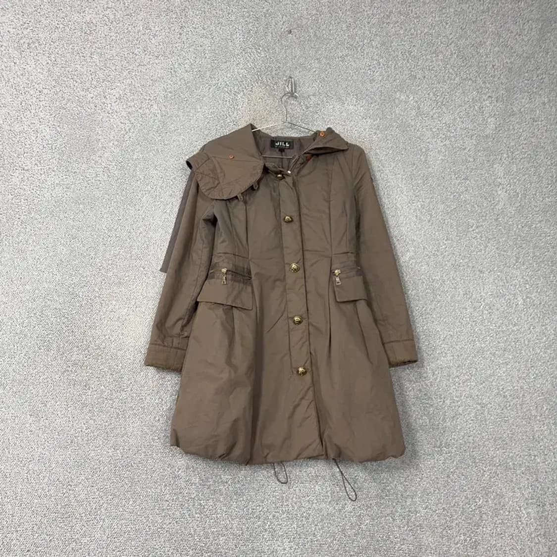 질스튜어트 빈티지 브라운 금장버튼 코트 점퍼 S 상품이미지1