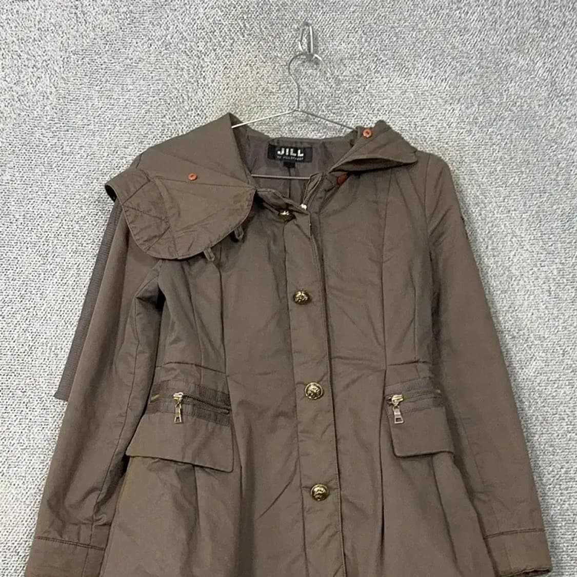 질스튜어트 빈티지 브라운 금장버튼 코트 점퍼 S 상품이미지3