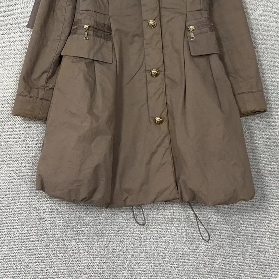 질스튜어트 빈티지 브라운 금장버튼 코트 점퍼 S 상품이미지4