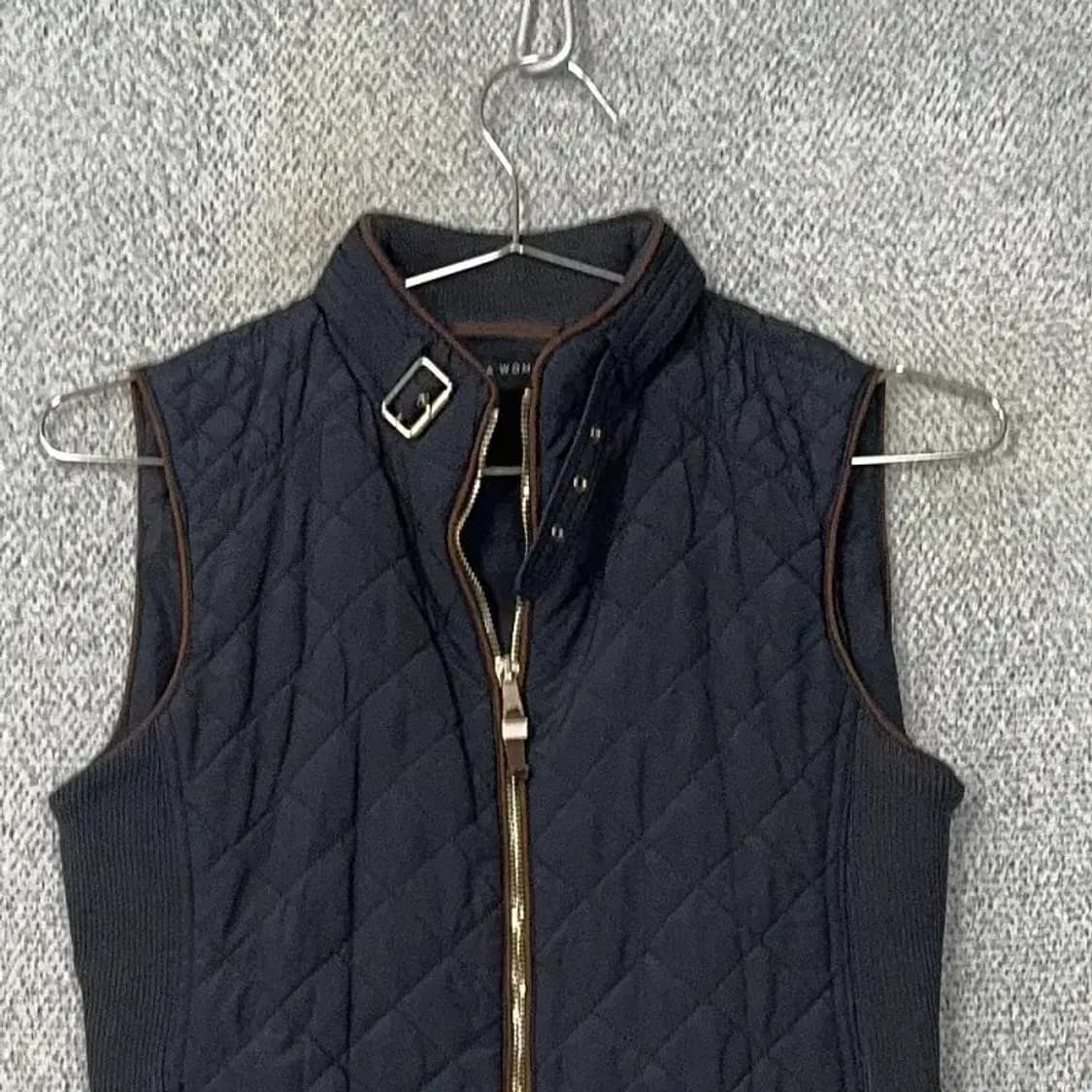 자라 네이비 여성 경량 퀄팅 조끼 XXS 상품이미지3