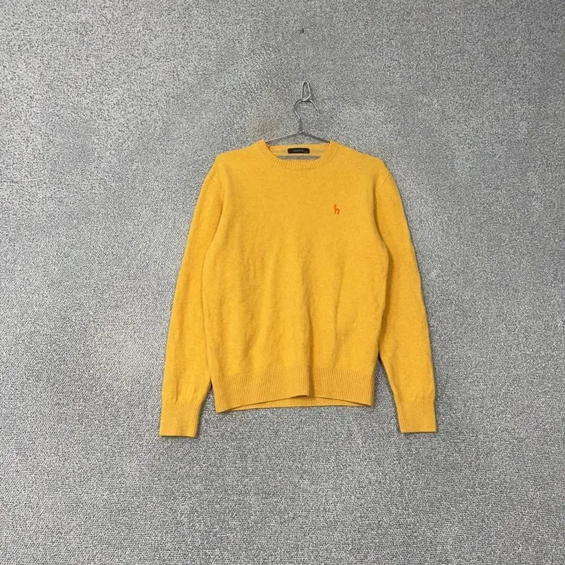 해지스 옐로우 캐주얼 클래식 캐시미어 니트 105 상품이미지1