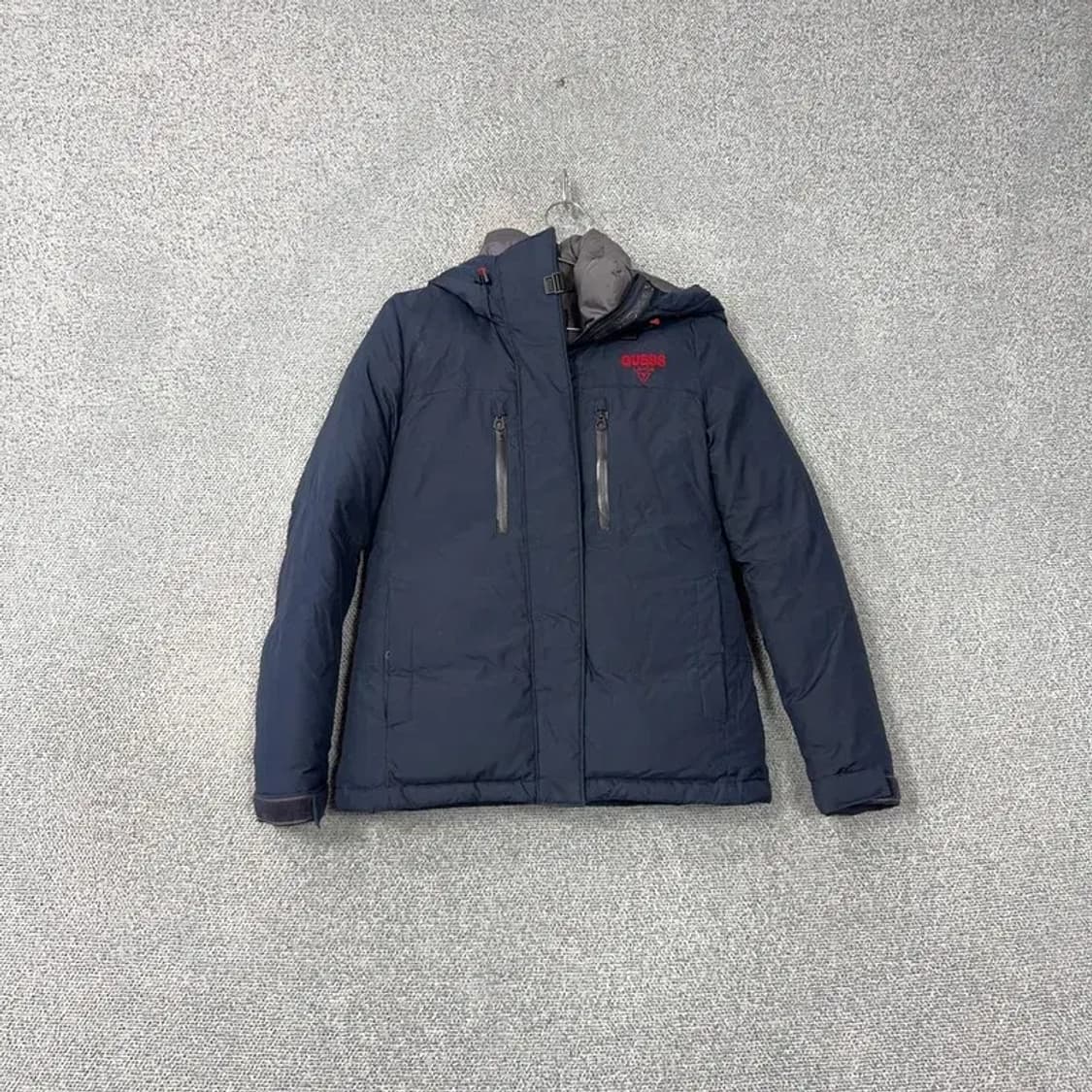 게스 여성 캐주얼 네이비 오리털 덕다운 패딩 XS 상품이미지1