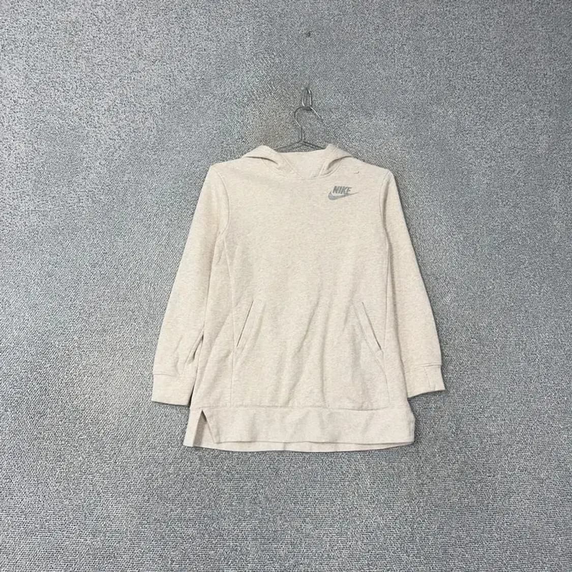 나이키 크림 오트밀 로고 캐주얼 여성 후드티 M 상품이미지1