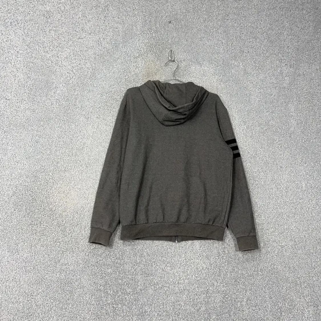 아디다스 그레이 완장 로고 후드집업 100 상품이미지2