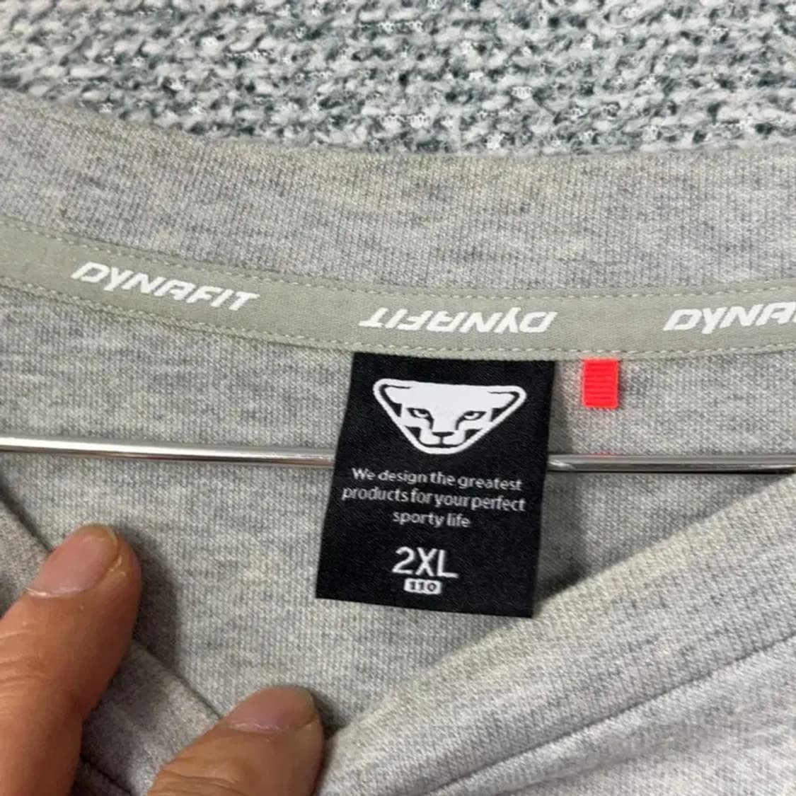 다이나핏 라이트 그레이 캐주얼 로고 남성 맨투맨 2XL 상품이미지3
