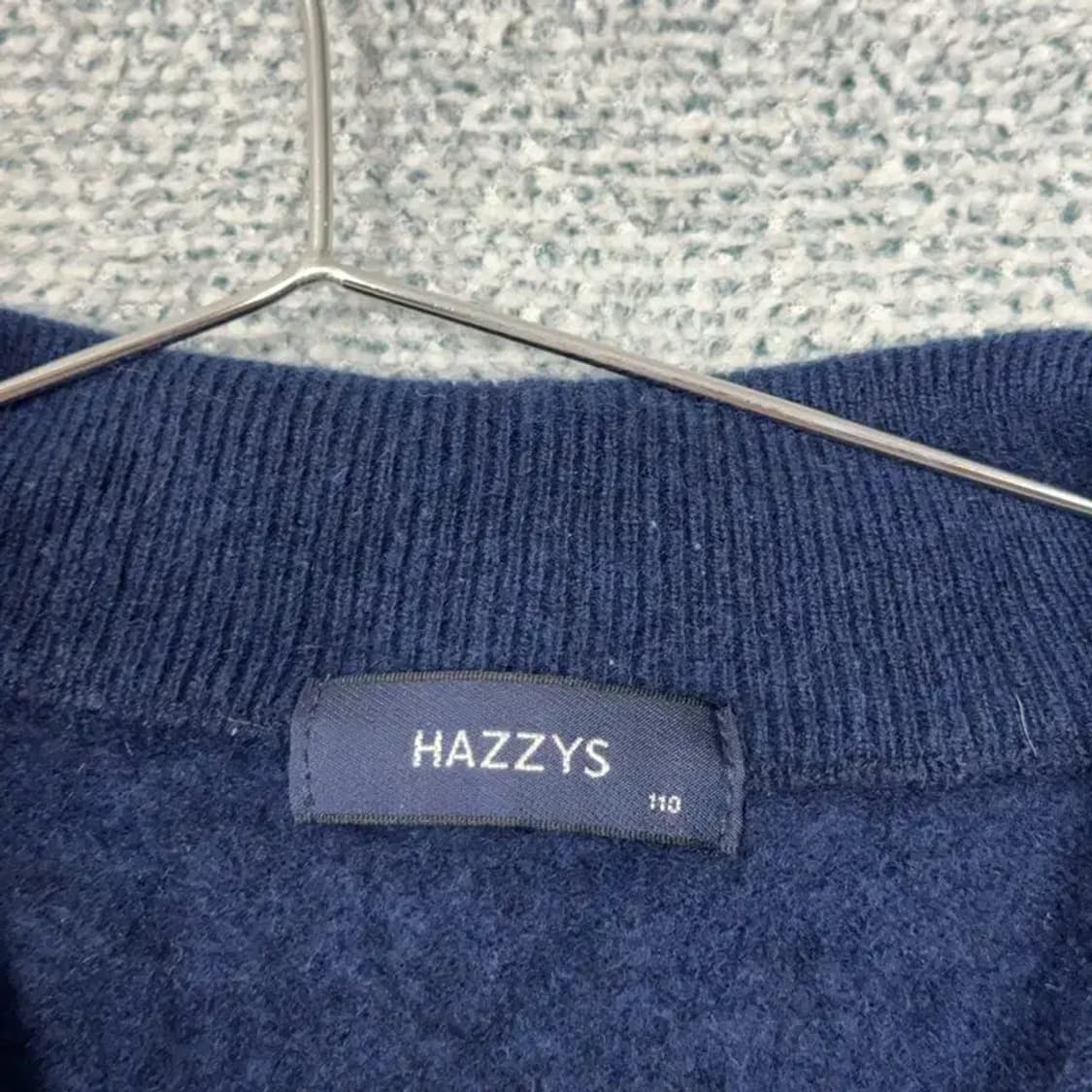 해지스 네이비 로고 남성 클래식 캐시미어 100% 니트 110 상품이미지3