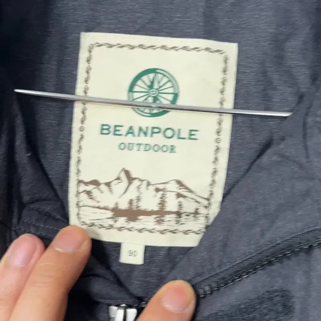 빈폴 아웃도어 로고 여성 그레이 기능성 바람막이 윈드자켓 90 상품이미지3