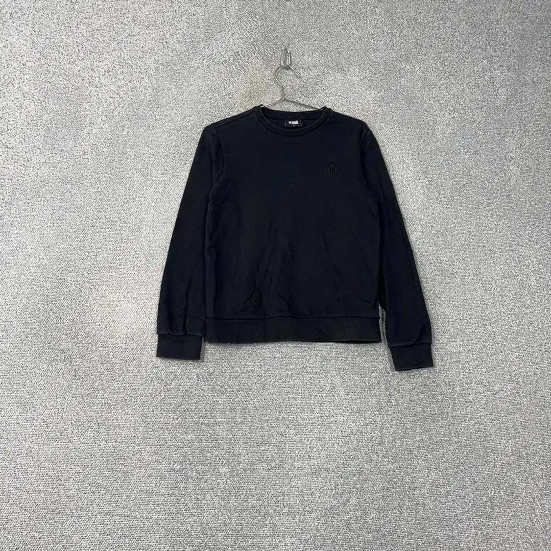 NBA 백프린팅 올블랙 캐주얼 맨투맨 S 상품이미지1