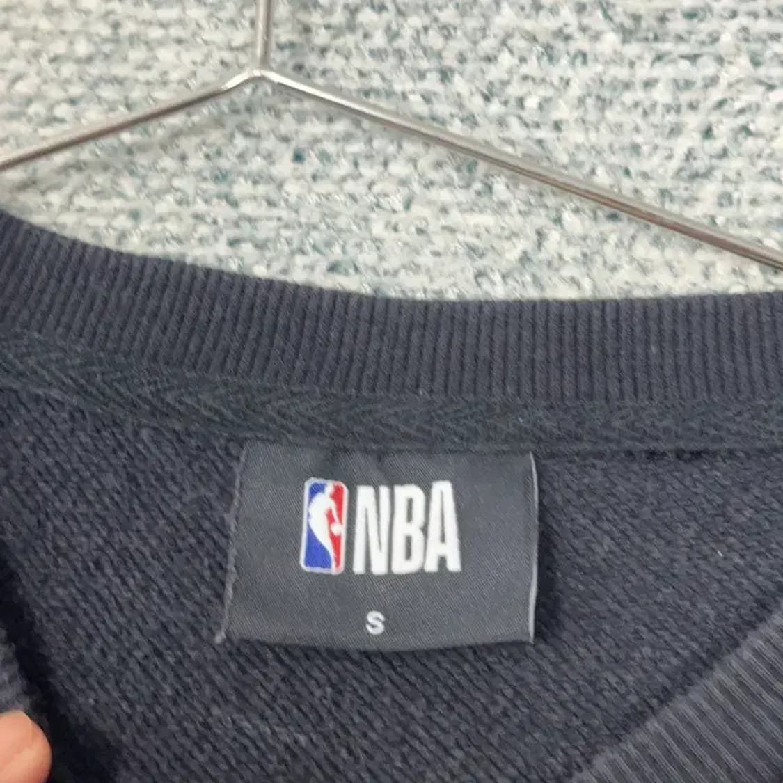 NBA 백프린팅 올블랙 캐주얼 맨투맨 S 상품이미지3