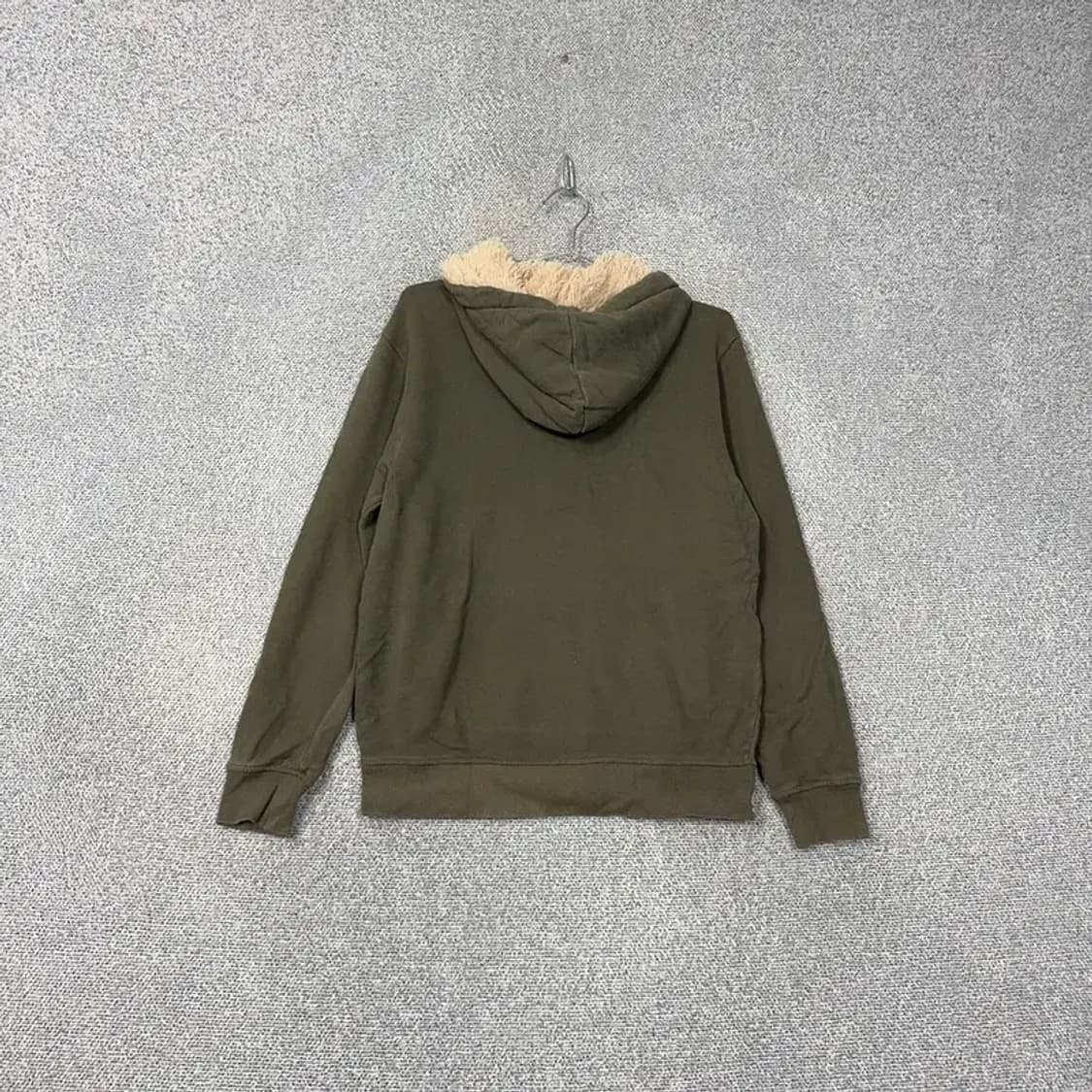 지프 프린팅 카키 퍼 후드티 M 상품이미지2
