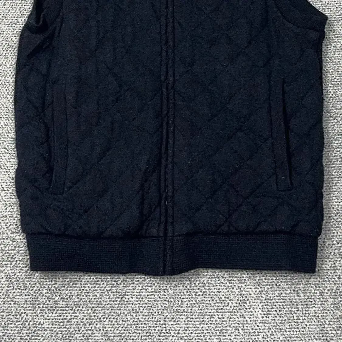 엘르 옴므 퀄팅 네이비 조끼 집업 95 상품이미지4