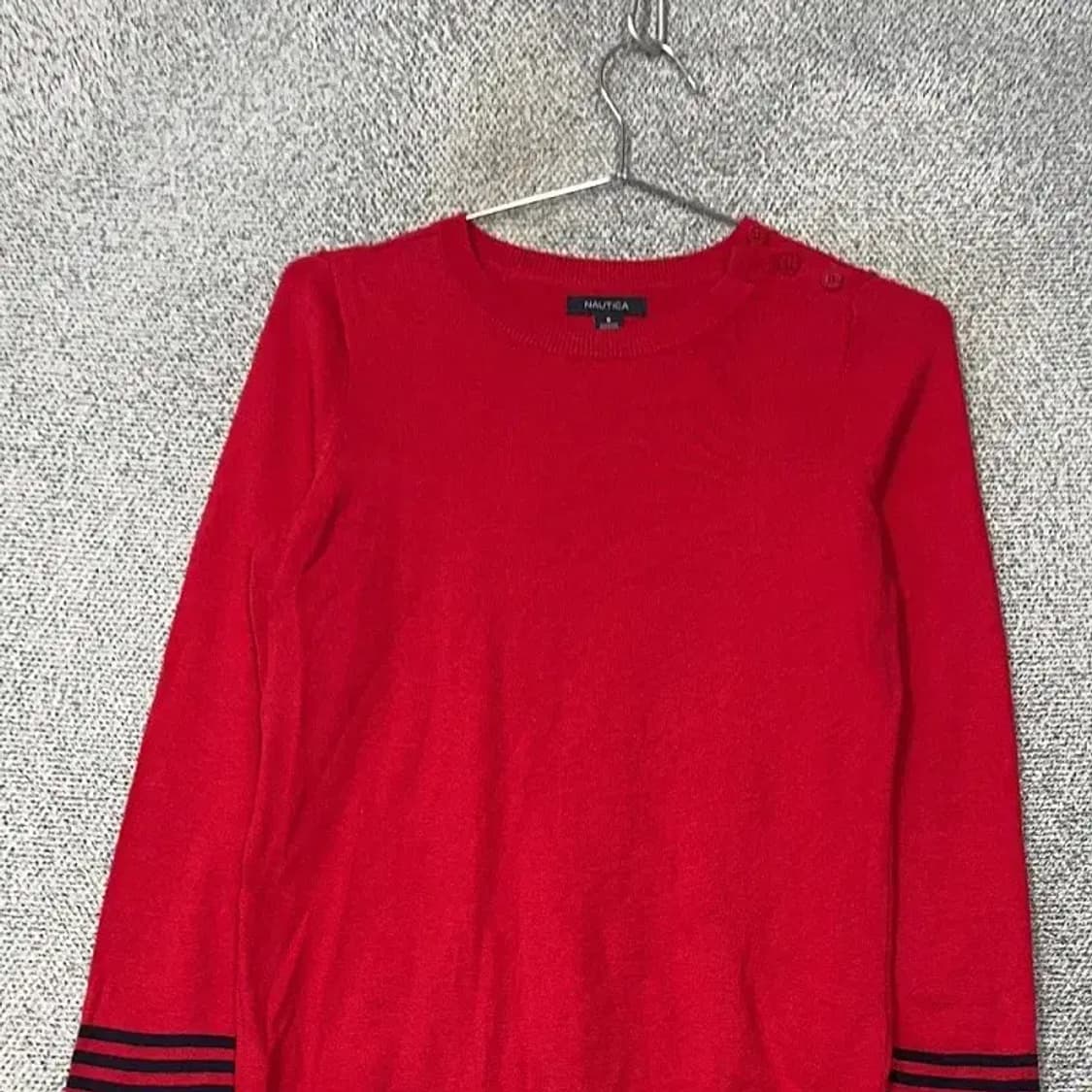 노티카 캐주얼 레드 니트 S 상품이미지3