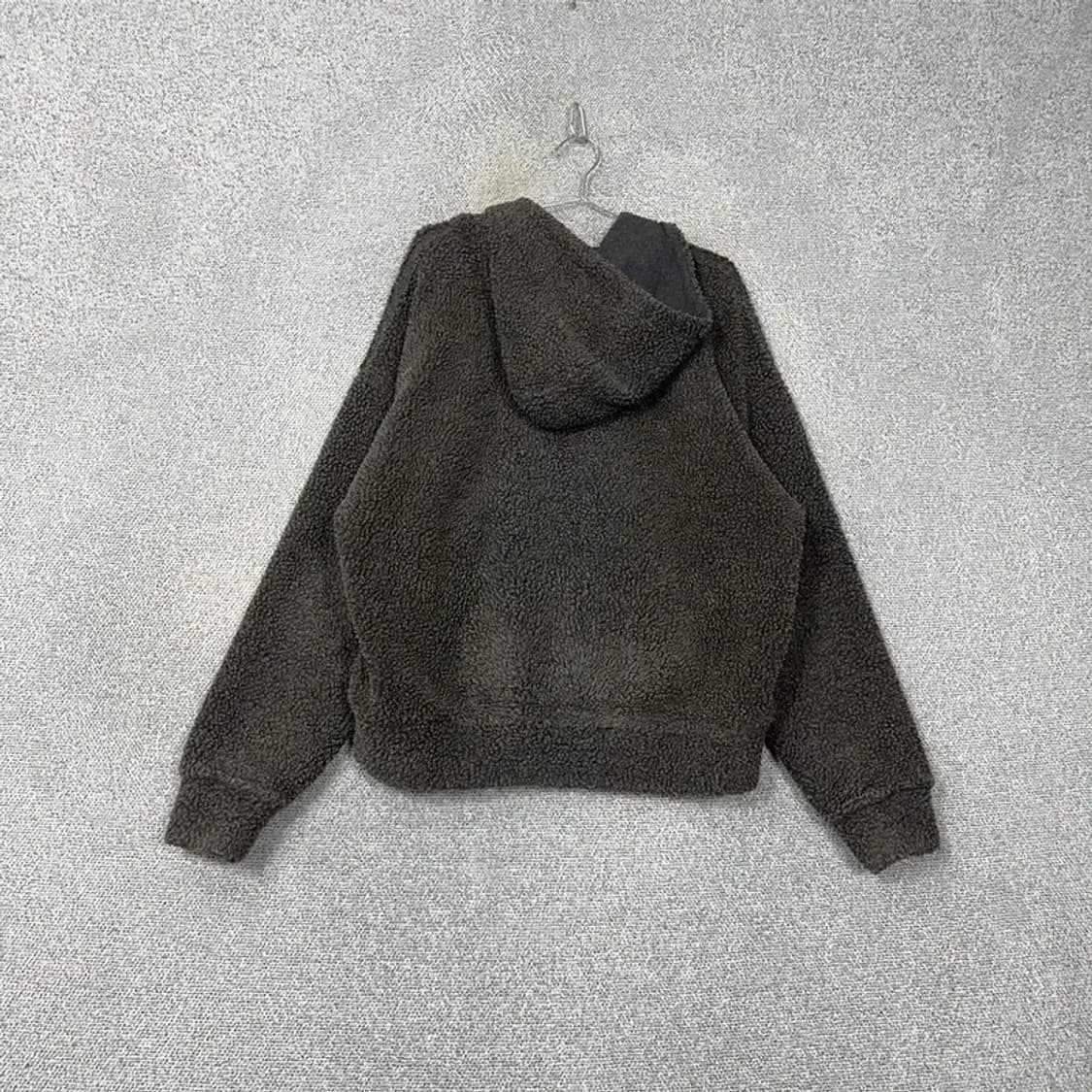 캘빈클라인 로고 그레이 플리스 후드티 M 상품이미지2