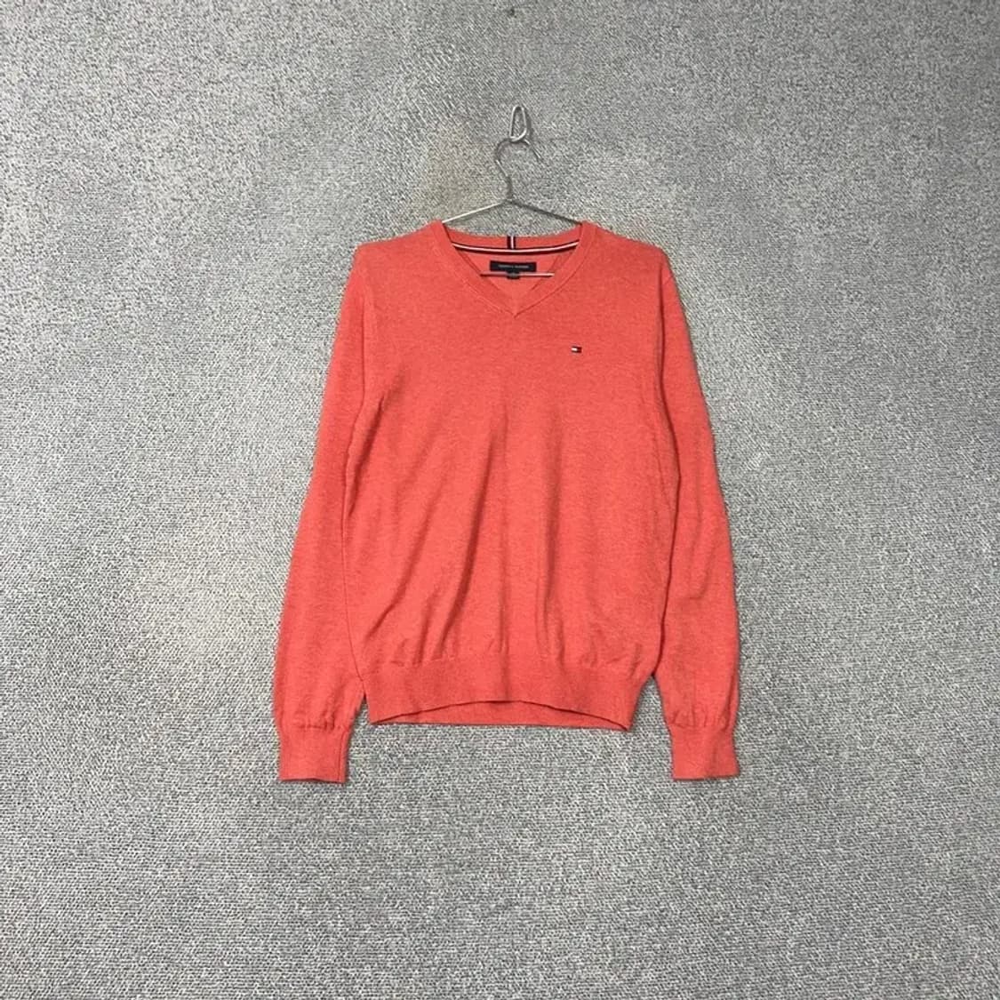 타미힐피거 브이넥 코랄 니트 XS 상품이미지1