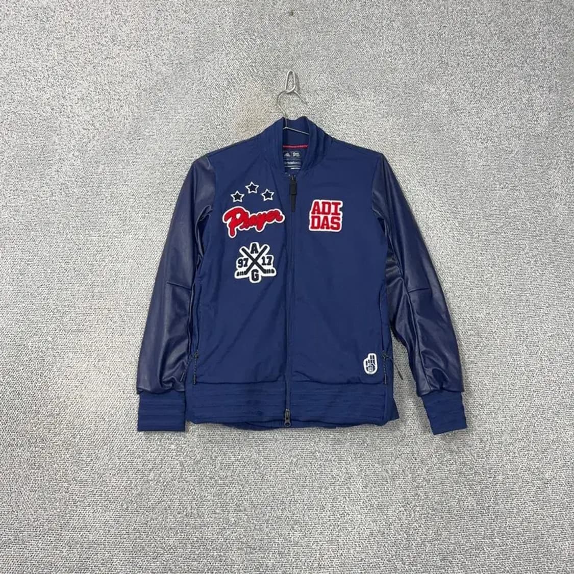 아디다스 패치 로고 네이비 스타디움 자켓 S 상품이미지1