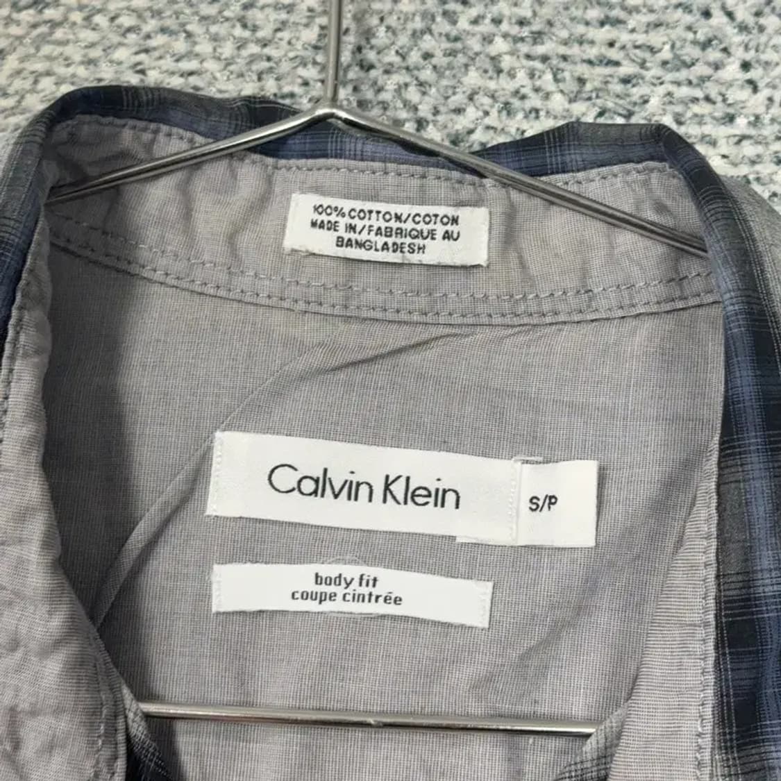 캘빈클라인 캐주얼 투포켓 플란넬 체크 남방 셔츠 S 상품이미지3