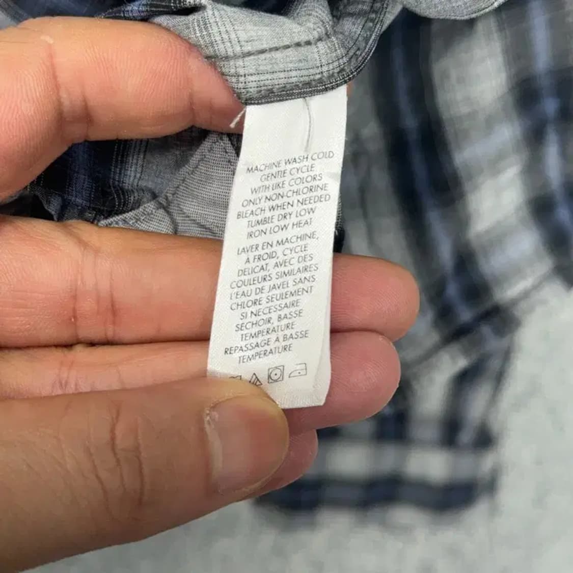 캘빈클라인 캐주얼 투포켓 플란넬 체크 남방 셔츠 S 상품이미지4