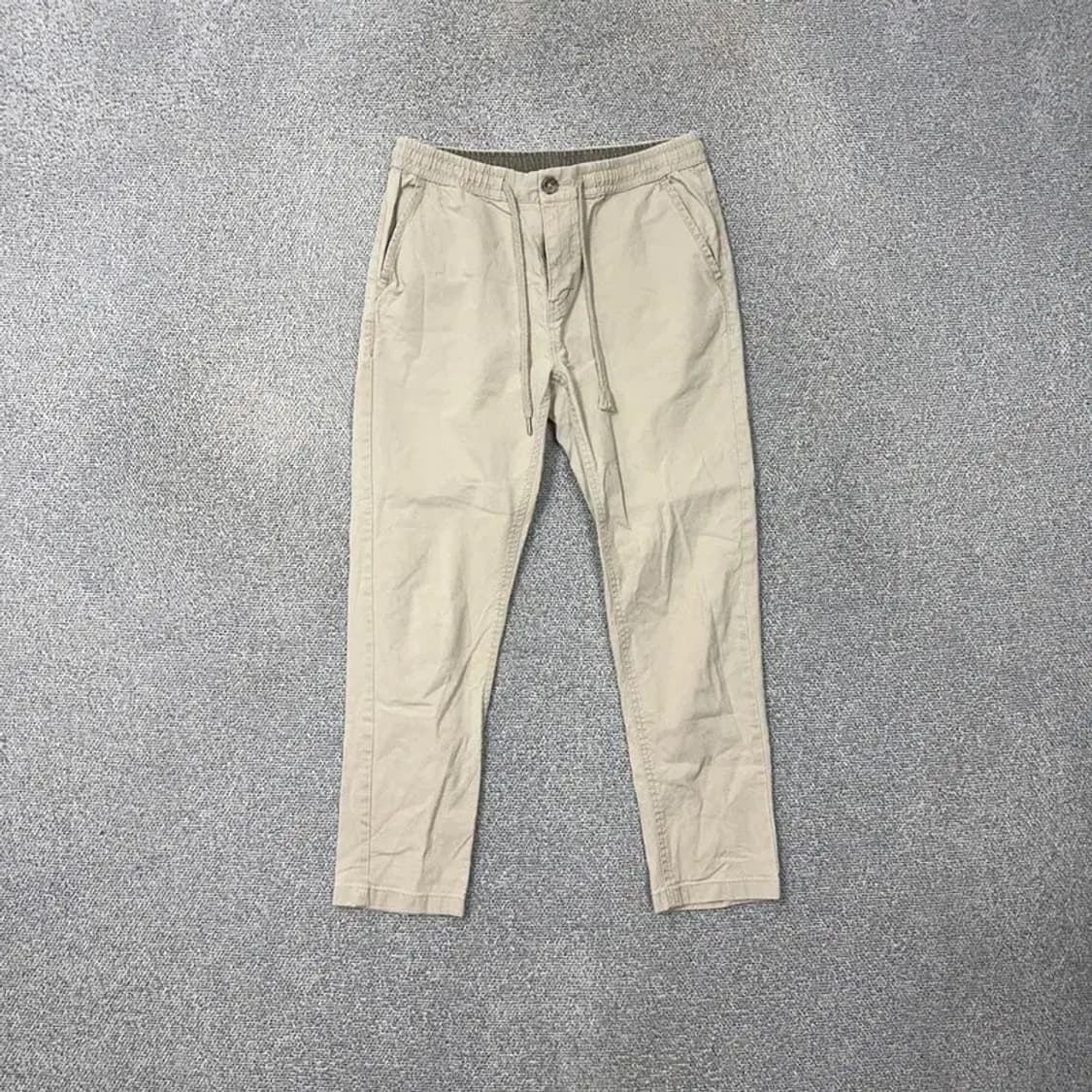 버커루 캐주얼 연베이지 밴딩 면바지 코튼팬츠 30 상품이미지1