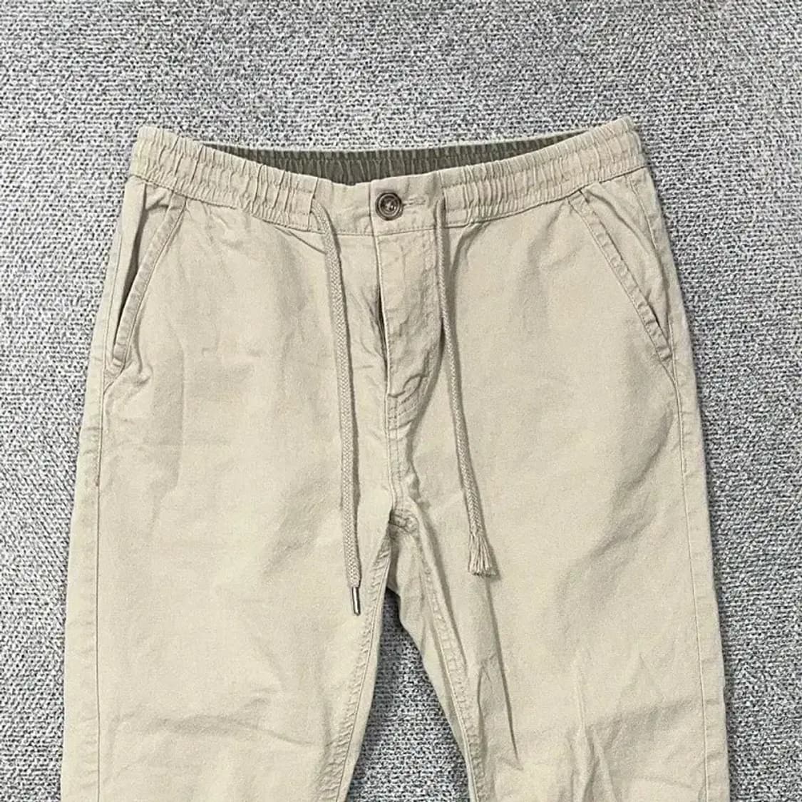 버커루 캐주얼 연베이지 밴딩 면바지 코튼팬츠 30 상품이미지3
