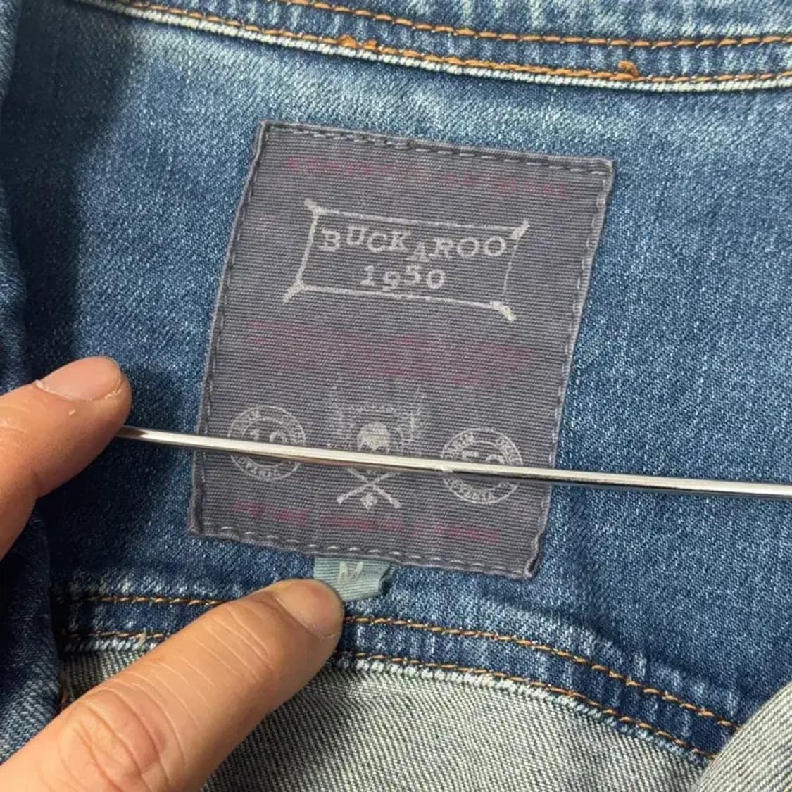 버커루 남성 빈티지 청자켓 데님자켓 M 상품이미지3