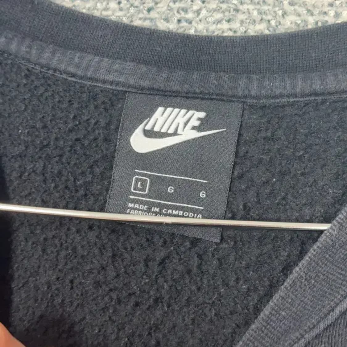 나이키 로고 스우시 맨투맨 L 상품이미지3