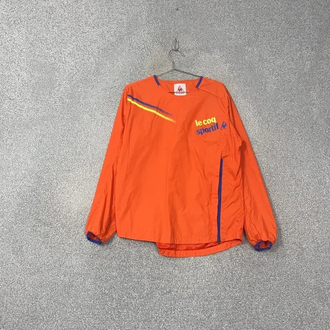 르꼬끄 스포츠 로고 오렌지 바람막이 웜업 100 상품이미지1