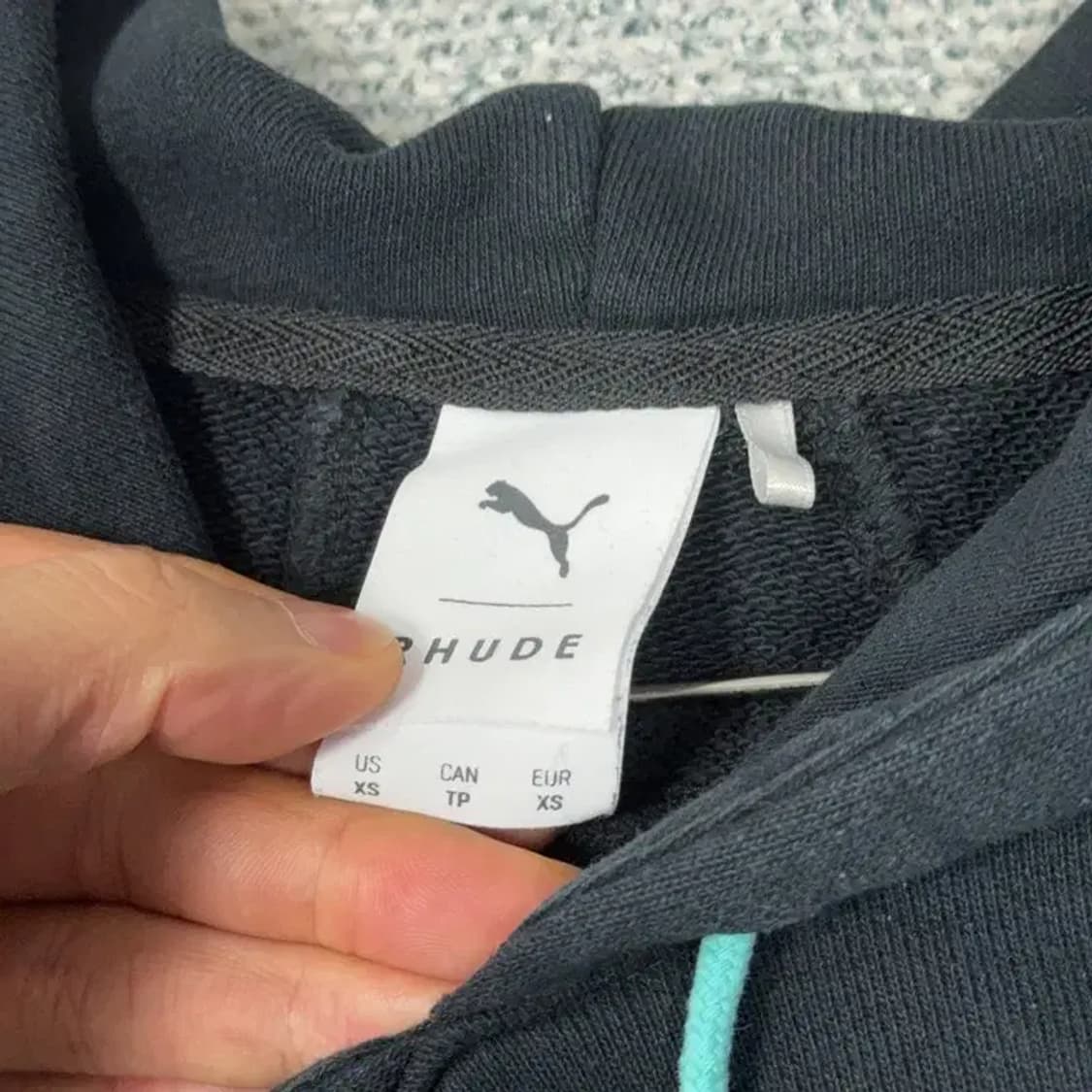 푸마 X 루드 십자 백프린팅 빈티지 후드티 XS 상품이미지3