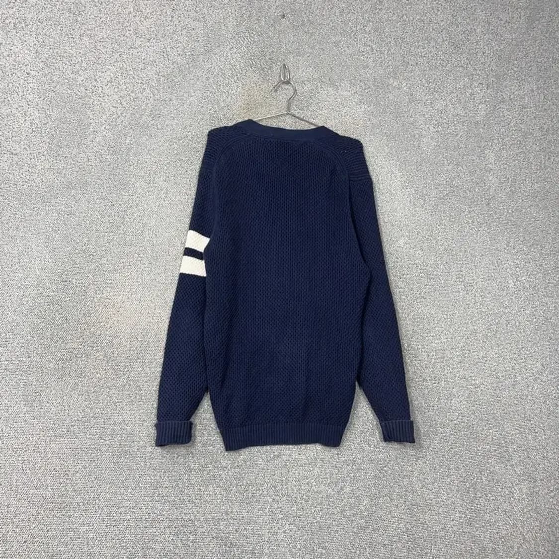 타미 진스 네이비 완장 로고 코튼 니트 가디건 L 상품이미지2