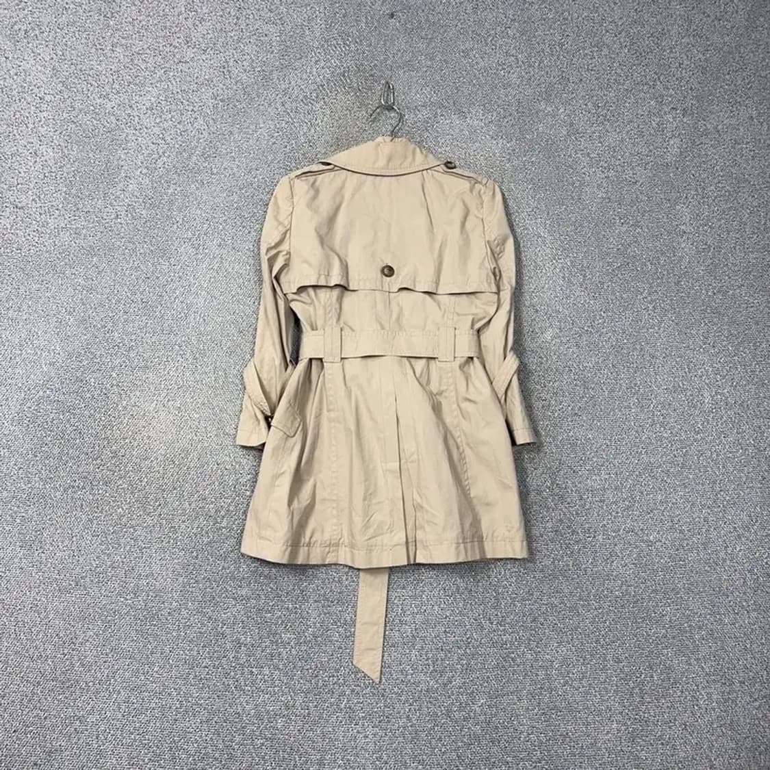 자라 베이지 벨티드 여성 클래식 트렌치 코트 M 상품이미지2