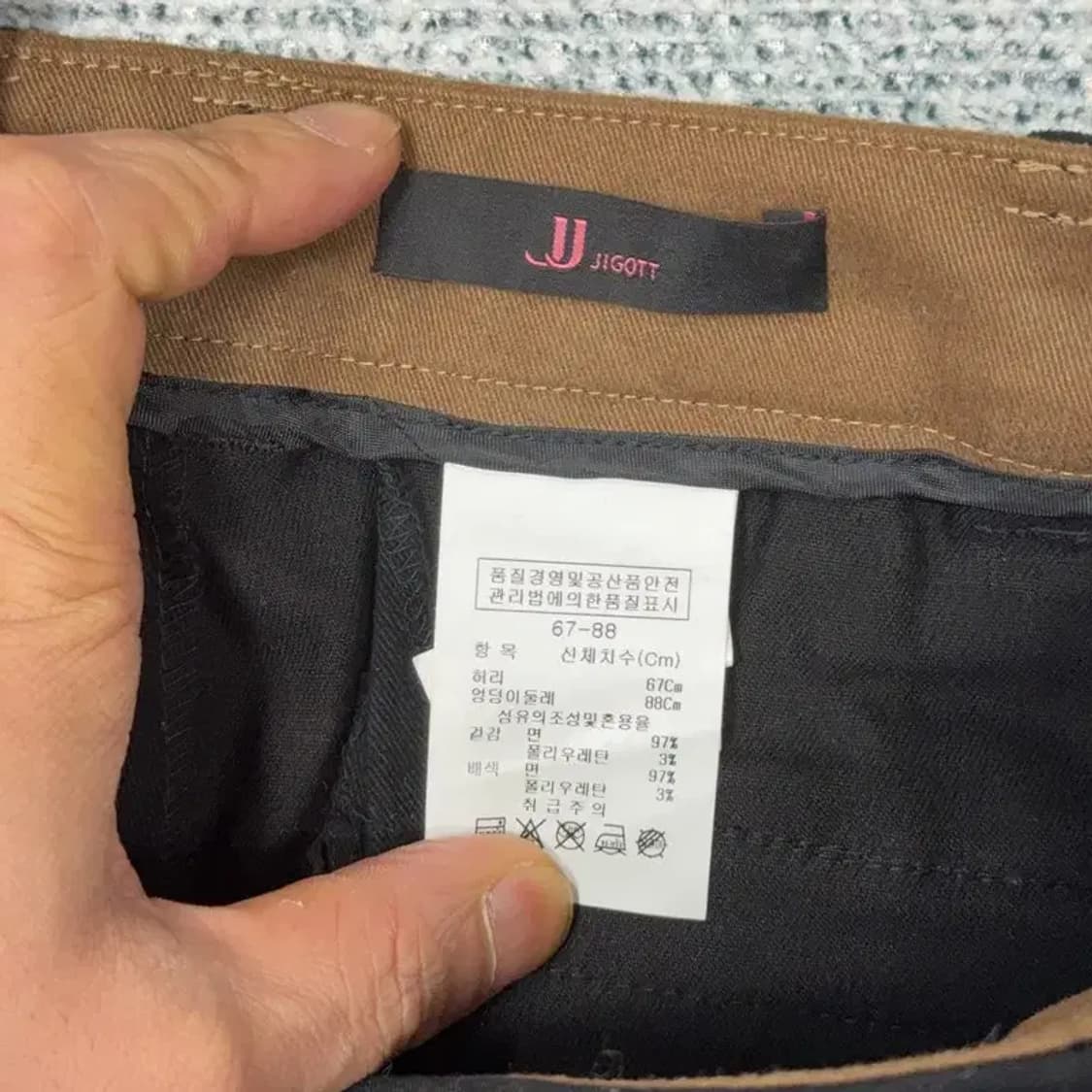 지고트 여성 블랙 정장 슬랙스 67-88 상품이미지5
