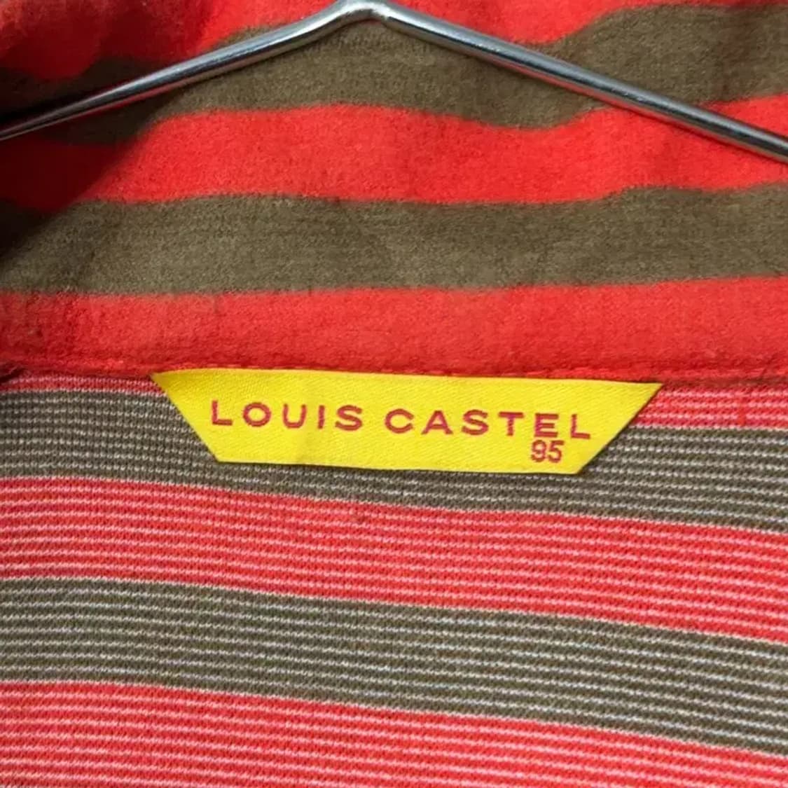 루이까스텔 로고 스트라이프 골프 반집업 니트 95 상품이미지3