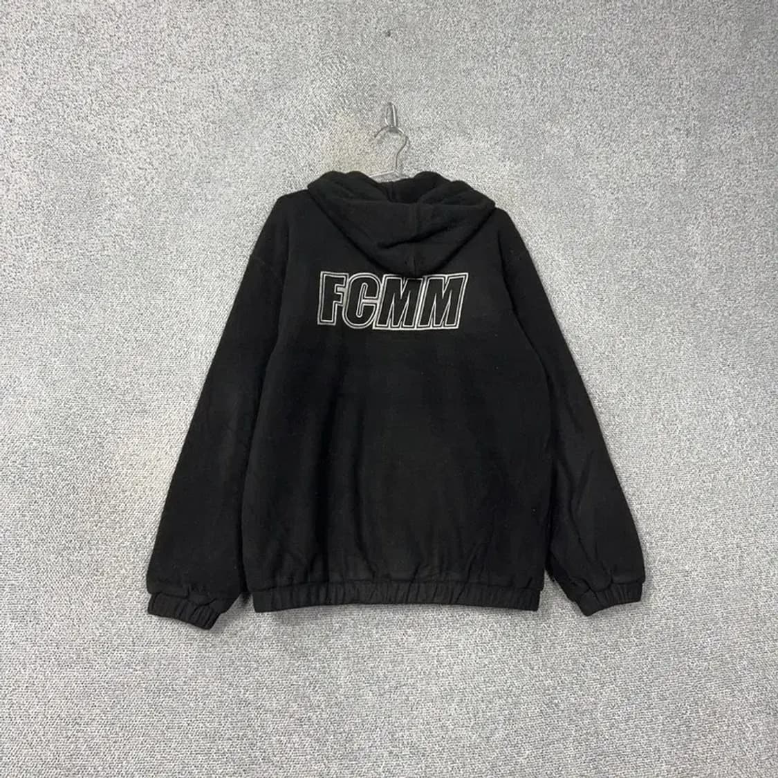 FCMM 로고 블랙 스웻 오버핏 후드집업 M 상품이미지2