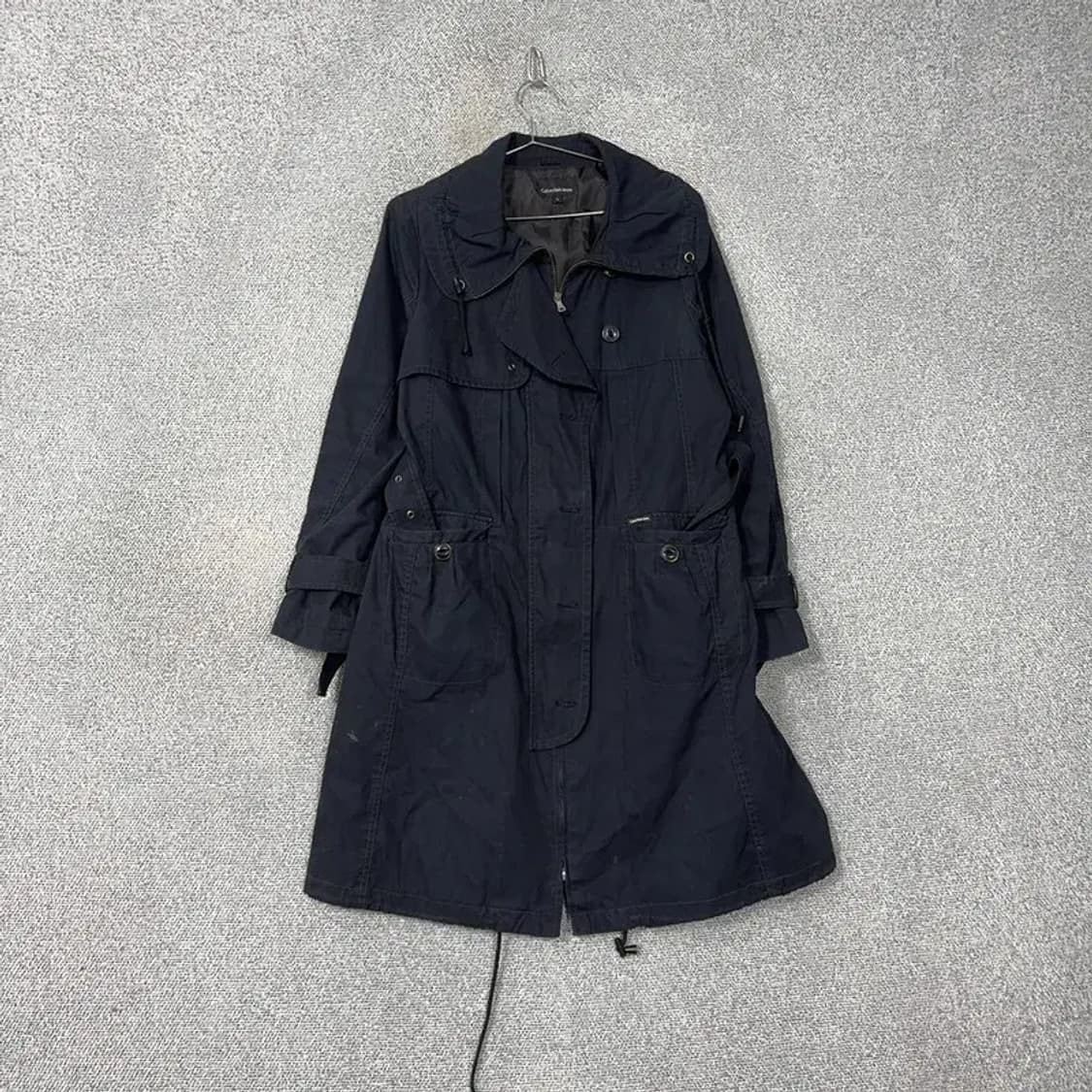 캘빈클라인 네이비 테크웨어 빈티지 트렌치 코트 L 상품이미지1
