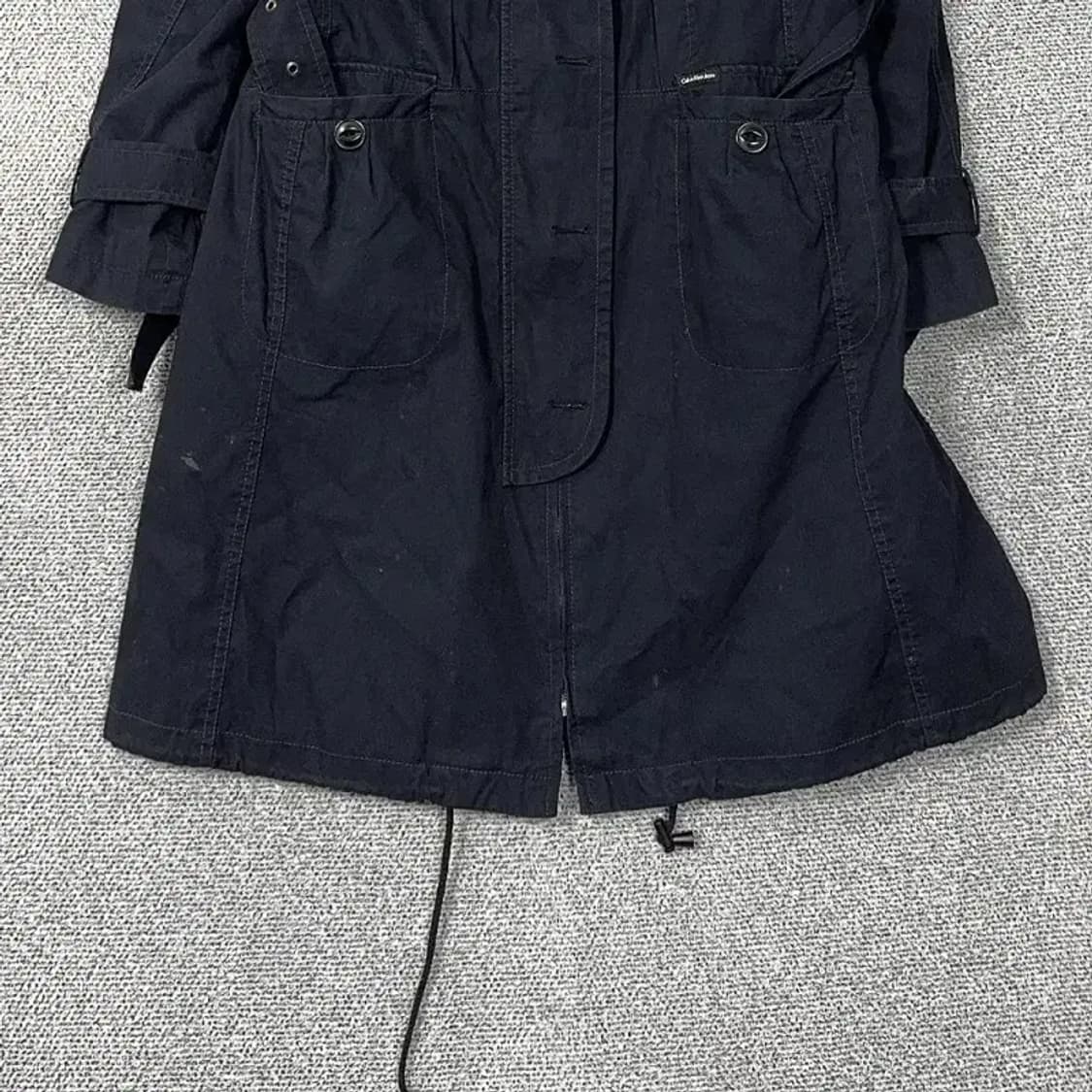 캘빈클라인 네이비 테크웨어 빈티지 트렌치 코트 L 상품이미지4