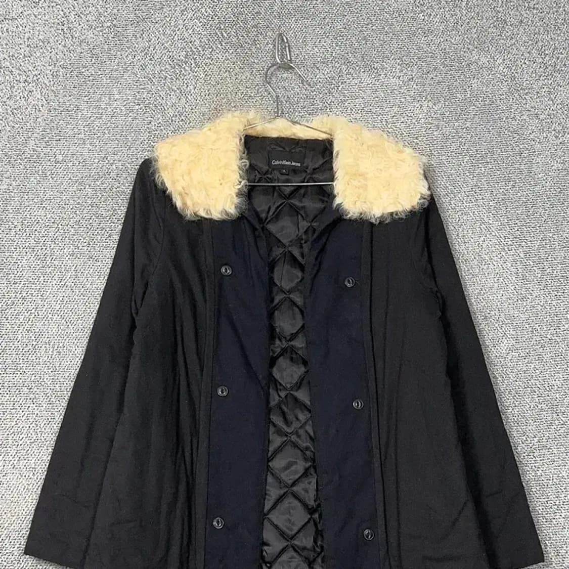 캘빈클라인 양털 카라 캐주얼 코트 점퍼 자켓 L 상품이미지3