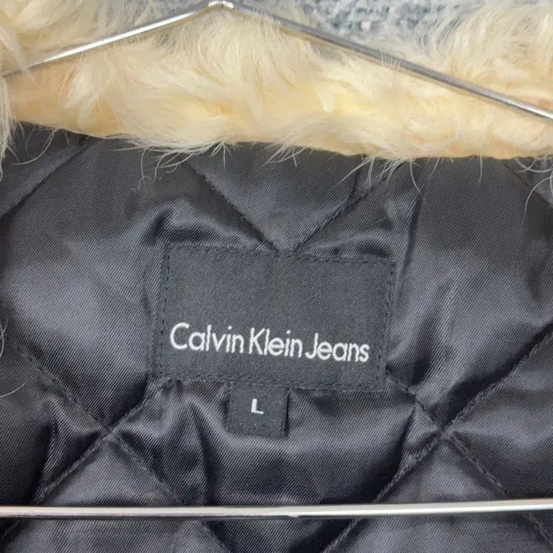 캘빈클라인 양털 카라 캐주얼 코트 점퍼 자켓 L 상품이미지7