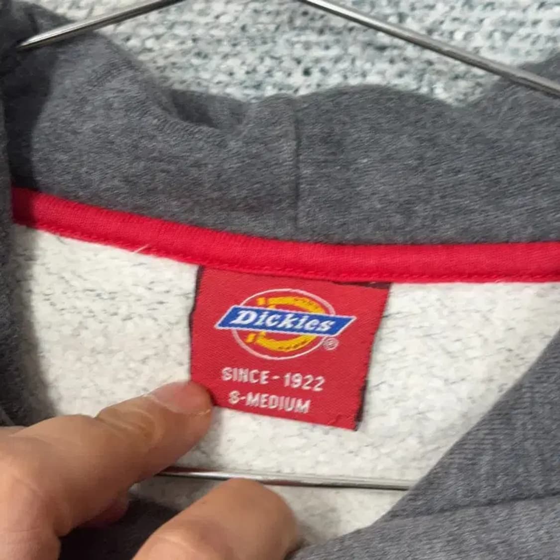 디키즈 빈티지 프린팅 로고 그레이 후드티 S-M 상품이미지3