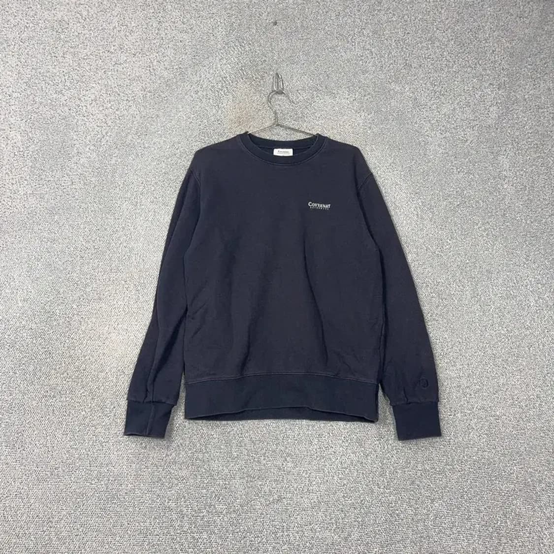 커버낫 로고 네이비 맨투맨 S 상품이미지1