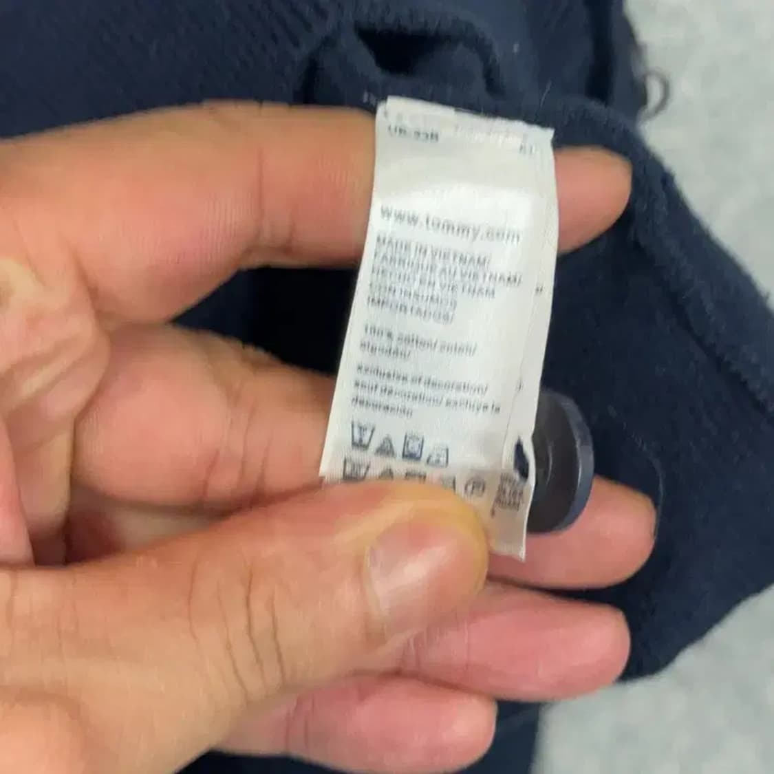 타미힐피거 코튼 네이비 가디건 M 상품이미지6