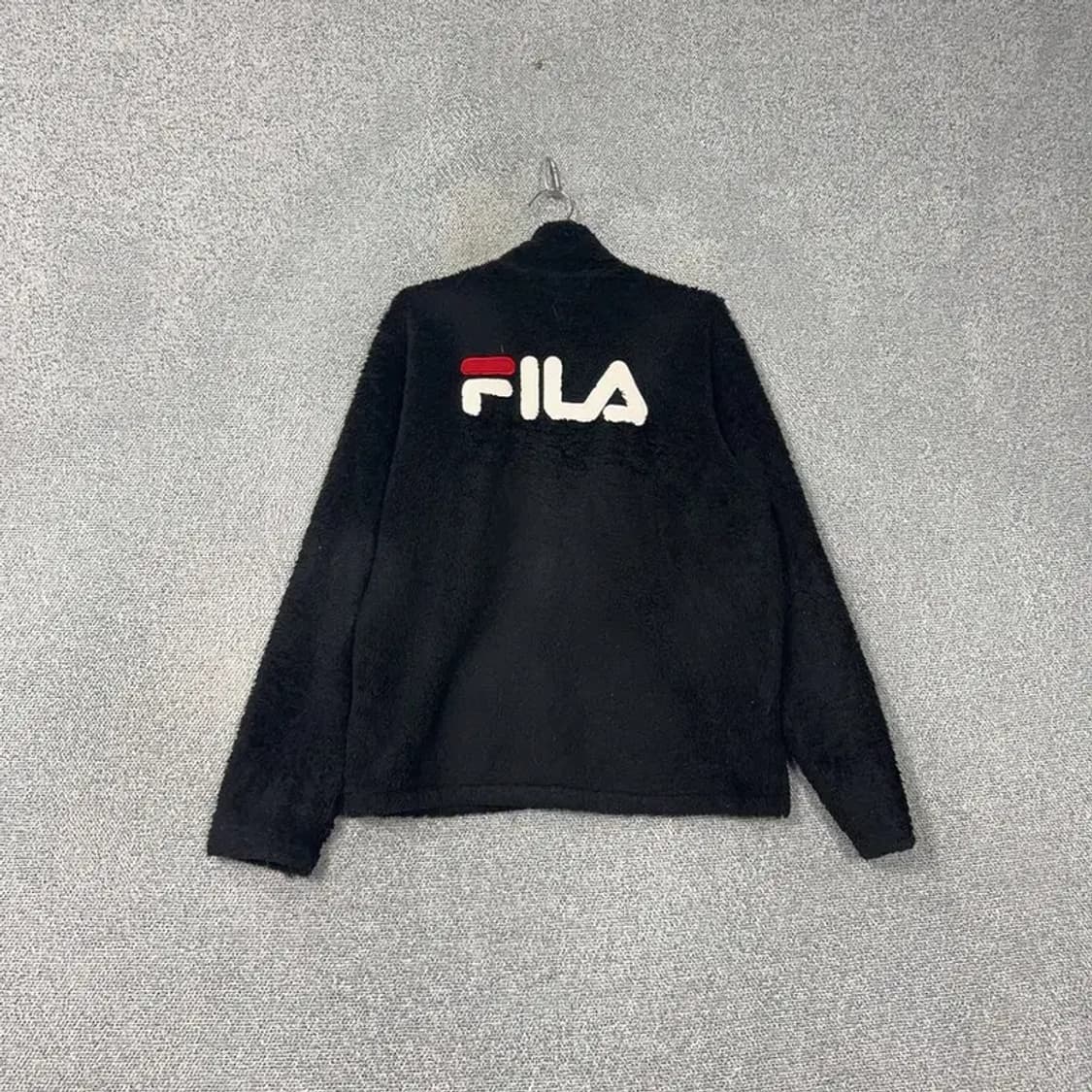 휠라 백로고 블랙 후리스 L 상품이미지2